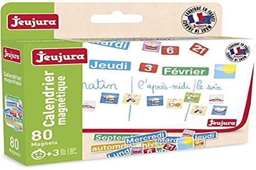 Jeujura JeujuraJ8971 80 Pieces Timetable Magnets, Multi-Color