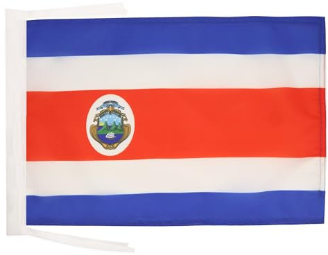 AZ FLAG - Flagge Costa Rica - 45x30 cm Mit Kordel - Kostaricanische Fahne 30 x 45 cm - Flaggen