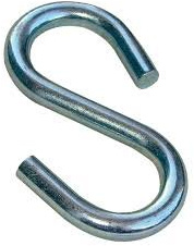 Rocky Mountain Goods Steel Open S Hooks 1 1/2” Pack of 20 - High Grade Metal S Hooks for Hanging Items Outdoors/Indoors - Can Hold up to 100 lbs