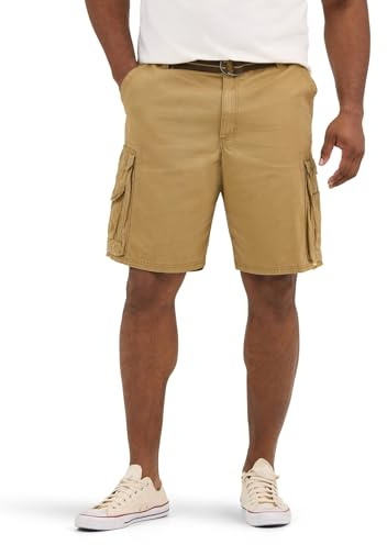 Lee mens Big & Tall Dungarees New Belted Wyoming Cargo Shorts, Bourbon, 48 US