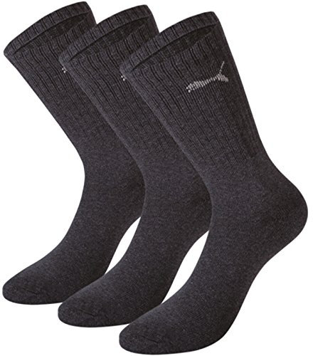 PUMA strumpor (förpackning med 3), Mörkgrått, 41.5-43.5 EU