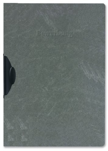 Herlitz 10416691 Application Folder A4 Recycled Cardboard Express Clip Black 30 Sheets Pack of 5