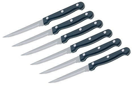 Kitchencraft, Couteaux à Steak dans une Boîte Cadeau, Acier Inoxydable, 22 cm, lot de 6