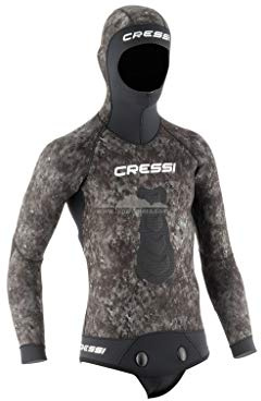 Cressi Tracina Jacket Wetsuit - Supersoft Microporous Split Neoprene Fishing Wetsuit Jacket - Available in thicknesses