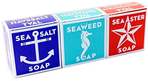 Swedish Dream 3 Pack Mix Set (Sea Salt + Seaweed + Sea Aster) Soap Bar 4 oz USA