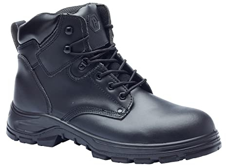 Blackrock Trekking Boot S3 Wasserdichte Sicherheitsstiefel mit antistatischem Schutz, schwarzes Leder, Stahlkappe & schützende Stahlzwischensohle, Knöchelunterstützung, Sicherheitsarbeitsstiefel