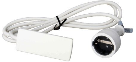 Schulte 151000155300 Evoline Plug Schukostecker weiß