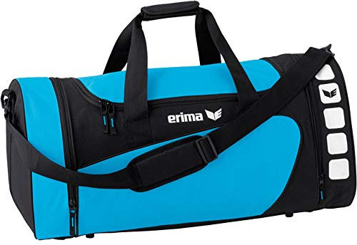Erima Unisex Club 5 Sporttasche (723572), curacao/schwarz, S