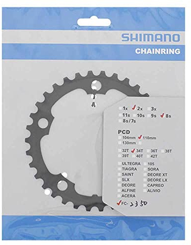 SHIMANO FC 2350 34T Chainring Black 2015 - Black, 34T