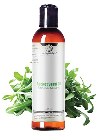 uh*Roh*Muh Arugula Oil (Eruca Sativa) – Taramira Carrier Oil AKA Rocket Seed, Cold-Pressed, Pure & Unadulterated 4 Fl Oz Egypt