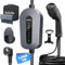 EzGoGo Ladekabel Typ 2 Schuko 3,68kW [1-phasig / 15m / 6-16A], Type2 Schuko EV Chargers Lieferung Tragbare Tasche | Halterung | Mikrofaserstoff | Handschlaufe, Kompatibel mit Allen PHEV/EV