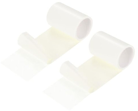 QUARKZMAN Kit de réparation de Patch Gonflable 3 po x 5 pi, 2 pièces Bandes de réparation en TPU pour Matelas pneumatique, Maison Gonflable, Piscine, Blanc