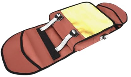 Oshhni Porte-Sac à Dos de Skateboard de Grande capacité Sac à bandoulière Longboard pour Les passionnés voyageant en extérieur activités Hommes Adultes, Rouge