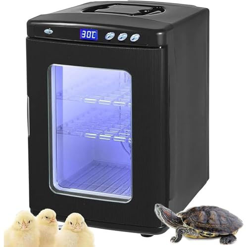 RayGenius Incubateur pour Reptiles, Chauffage 5-60 °C, incubateur d'œufs pour Reptiles, Chauffage Uniquement, température ambiante +1 à 60 °C, 100-240 V, Convient aux Petits Reptiles