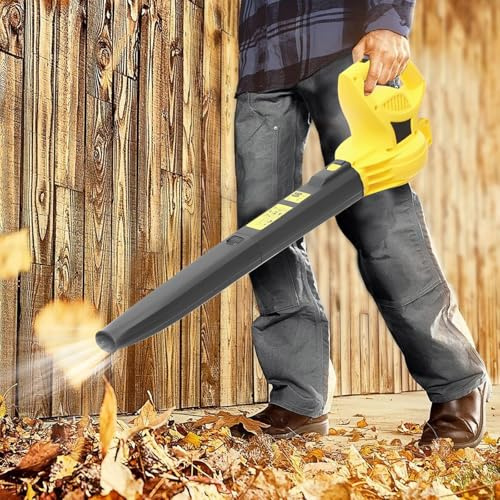 Soffiatore a filo 206CFM 2000 W elettrico leggero manuale per giardino cortile pulizia cortile 55 cm tubo giallo nero