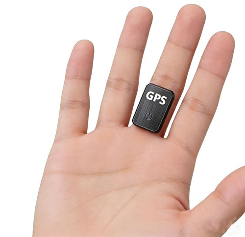 Hidden Mini GPS Tracker for Vehicles Portable Real Time Magnetic Tracking Device Car Full Global Coverage Location Kids Dogs Trucks Person No Subscription Required Monthly Fee (Small Size)