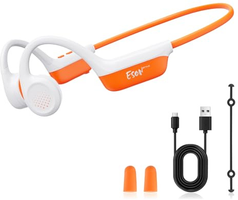 esonstyle Auriculares Conduccion Osea Bluetooth 6.0 con Micrófono