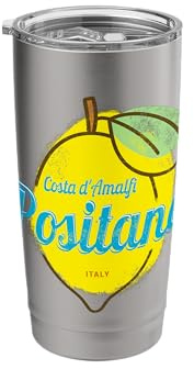 Limone Positano Costa d'Amalfi Italia Costiera Amalfitana Bicchiere termico in acciaio inox doppia parete