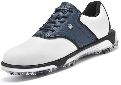 ULTIANT Scarpe da Golf Uomo, Impermeabili e Comfortevoli, Modello Classico con Suola Antiscivolo, Respiranti e Leggeri, Adatte per Gioco e Allenamento di Golf in Campo