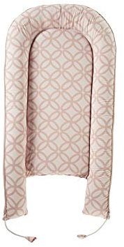 Bio Babynest Nestchen 100% Bio-Baumwolle (kbA), Kapok und Naturkautschuk, Maße 105 x 55 cm, Blume Rose