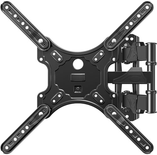 MOUNTUP Full Motion TV Wall Mount for Most 26-60 Inch TVs, Max VESA 400x400mm Wall Mount TV Bracket with Swivel Tilting Extension Level Adjustment for LED LCD Flat Curved TVs Up to 77 LBS, MU0018