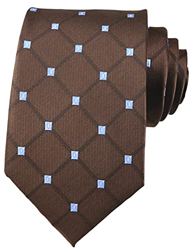 Rosiika Men's Plaid Check Stripe Ties Pattern Business Formal Designer Wedding Party Neckties