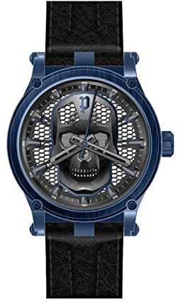 Police Herren-Uhren Analog Quarz One Size Blau 32019274