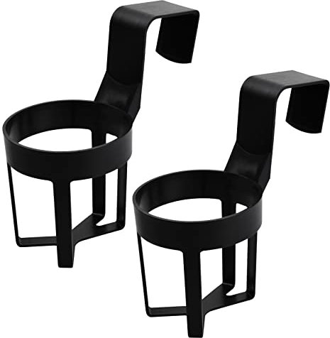 2 Stück Getränkehalter Schwarz Auto Becherhalter Universal Getränkehalter Autogetränkegestell Betthalter für Kaffeebecher Getränkedose in Marine Yacht Truck RV Auto Heimat Büro Schule Etagenbett