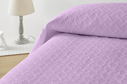 Degrees home Liso – Colcha Boutí Fina para Todas Las Estaciones – Cubre Cama Multiusos Diseño Unicolor Suave, Lavable y Ligero 100% Microfibra (250x260) – Ideal para Camas 90/105/135/150/180