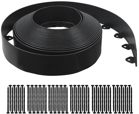 Gardzen 60-Foot x 3-Inch Landscape Edging Garden Border with 60 Spikes