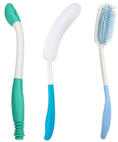 3 Pieces Aide à L'essuyage des Toilettes Pliable, sans se Pencher | Aide de Toilette, Pliable Essuie Fesses Aide aux Toilettes pour Obese, Handicapées, Agée Femme Enceinte