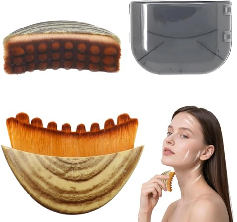 Cepillo Facial de Contorno, Linfático masajeador con Caja, Face Brush for Aliviar la Fatiga, Escultura de Barbilla, Limpieza Facial (7.5 x 6.5 x 1.5CM)