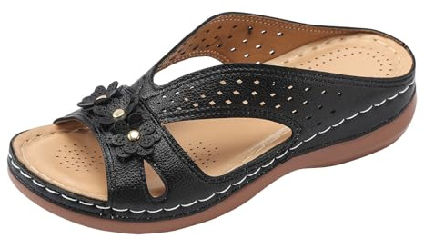 Damer sommarmode, genombrutna tofflor, utomhus, strand, tofflor