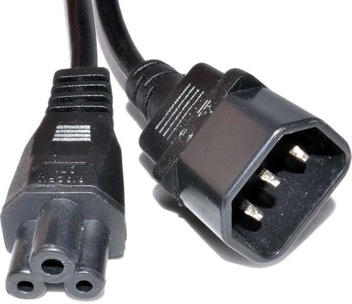 IEC Stecker C14 Zum Kleeblattstecker Stecker C5 Konverter Adapter Strom Kabel 1 m [1 Meter/1m]