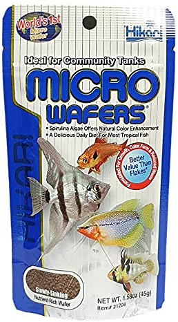Hikari Tropical Micro Wafers, cibo per pesci, 45 g, confezione da due