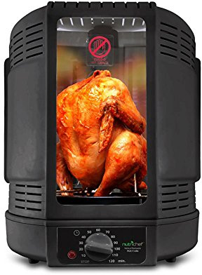 NutriChef AZPKRT16BK Vertical Rotisserie Cooker Black