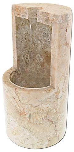SEESTERN massiver Stein WC Bürstenhalter Marmor Naturstein Flussstein poliert /1996