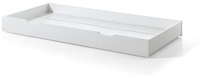 Vipack Bettschublade für Hausbett Serie Dallas FA, 90 x 190 cm, Weiß Weiß