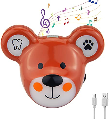 HONGUT Musical Timer for Kids, Rechargeable Battery 2 Minute Toothbrush Timer and 20 Seconds Bathroom Hand Wash Timers with LED Color Light, 3 Volume Options Musical Timers for Bathroom
