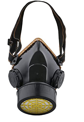 Ewolee Halbmaske Atemschutzgerät, Gasmaske Aktivkohle Lackiermaske mit Wechselfiltern gegen Fein-Staub/Partikel, Für Lackieren, Staub, Mechanisches Polieren, Schweißen