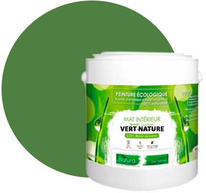 BOX DECO COULEURS ekologisk naturlig väggfärg för inomhusbruk med matt utseende Natura – 2,5 l/33 m², naturgrön