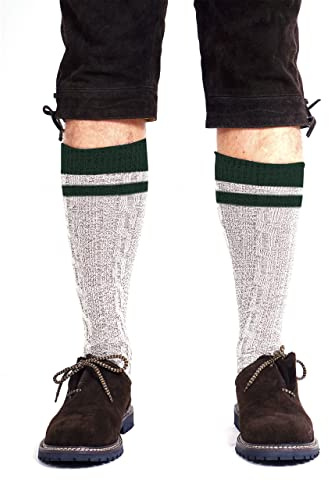 AUTHENTIC GERMAN/BAVARIAN LEDERHOSEN SOCKS/OKTOBERFEST STOCKINGS/TRACHTEN THERMALS 9,10,11,12,13 (13) Green