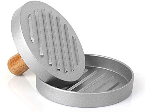 VIXPET Burger Press, Home Made Mini Non Stick Stuffed Burger Press, Aluminium Alloy, Burger Meat Press Maker Stuffed Burger Mold for Hamburgers Sliders and Patty,-Singlemold