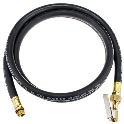 Schlauch für Reifenfüller 1/4 Ersatzschlauch Druckluft Reifenfüllpistole 150 cm