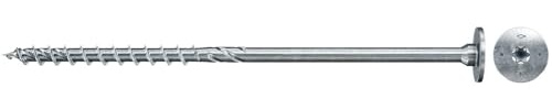 fischer - Vis de charpente PowerFast FPF II STP 8,0x140 revêtement zingué, Filetage partiel, tête fraisée Plate avec Empreinte Torx/Boîte de 50