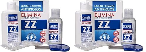 Zz Loción Antipiojos Y Champú, Tamaño Único, Pack de 1 (Paquete de 2)