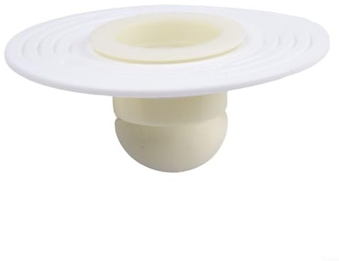 Filtro anti-riflusso dello scarico del pavimento della doccia, valvola di scarico del nucleo fognario, filtro in silicone anti-odore in rame per lavello per cucina e bagno (nucleo in plastica bianca)