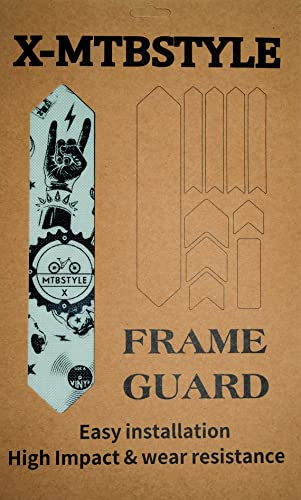 XMTBSTYLE Mountainbike MTB Gravel Fahrradzubehör, MTB Fahrradrahmenschutz, Fahrradaufkleber, Fahrradaufkleber (Rock)