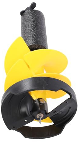 8-Zoll-Eisbohrer, Nylon-Eisbohrer mit Vielseitigem Adapter und Schwimmer für Flachwasserbereiche, 20 Zoll Länge, 8 Zoll Durchmesser