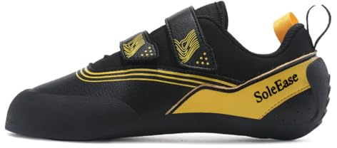 SoleEase All-Around Men & Women Climbing Shoes for Sport Climbing and Bouldering (902_Yellow,41)